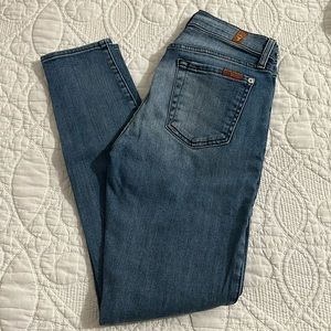 7 for all mankind the ankle skinny jeans